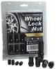 [STS MICHIKO] External 7-sided Lock Nut for Toyota, Honda, Mitsubishi, M12 Thread Pitch 1.5 Adapter with Air Valve Cap, 60° Taper Seat, Anti-thef