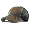 Unisex Camo Trucker Hat Summer Breathable Mesh Baseball Cap Outdoor Tactical Military Style Sun Shade Peaked Hat Casual Snapback