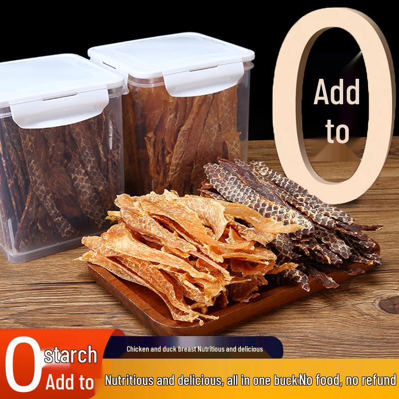 Chicken & Duck Jerky Dental Chews for Puppy Training - Small Breed Dogs & Cats