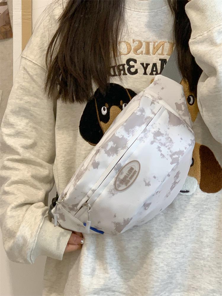 Women's Tie-Dye One-Shoulder Bag: Trendy, Versatile, Summer Waist & Cycling Bag