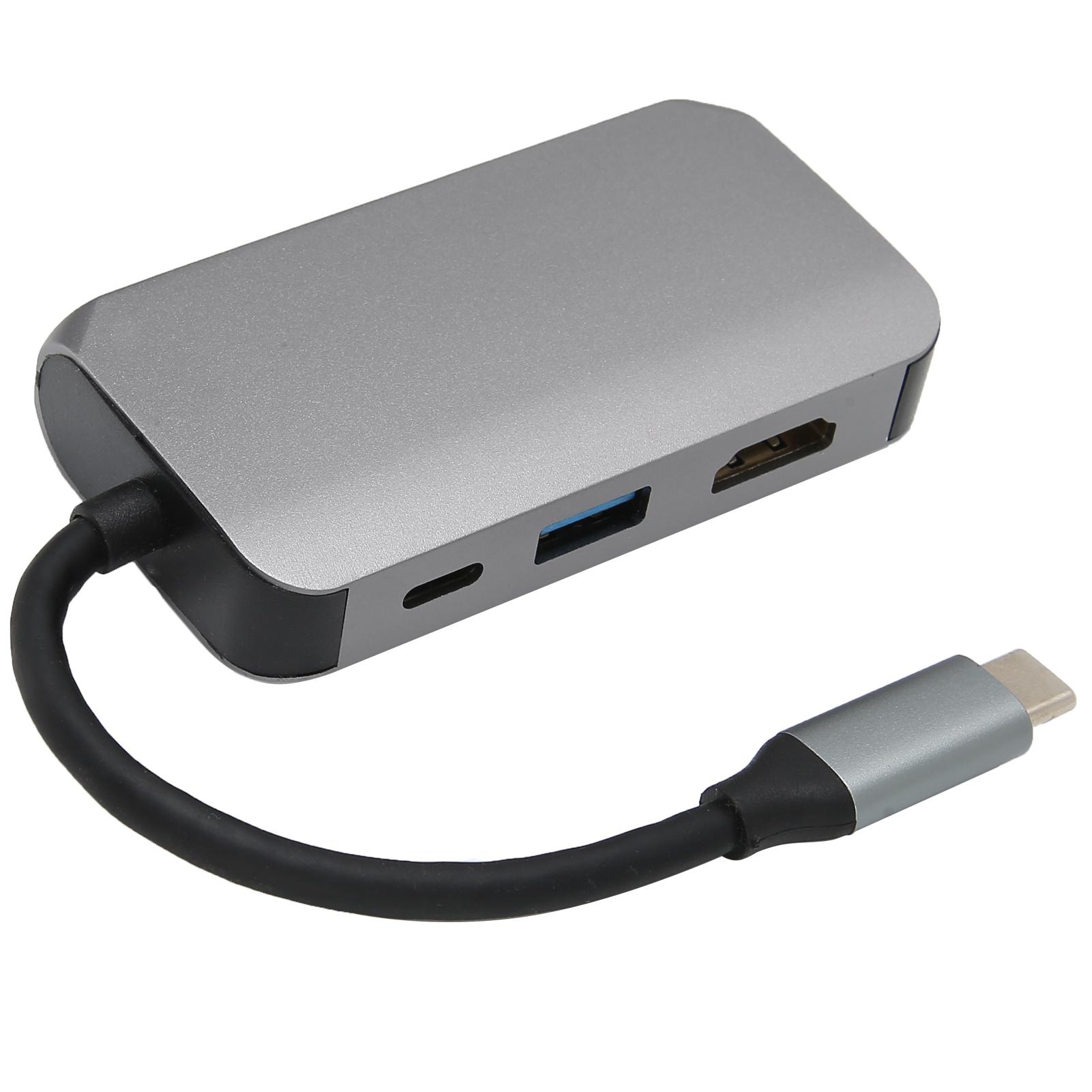 

4 in 1 Type‑C Docking Station Type‑C to HD Multimedia Interface PD USB VGA Adapter