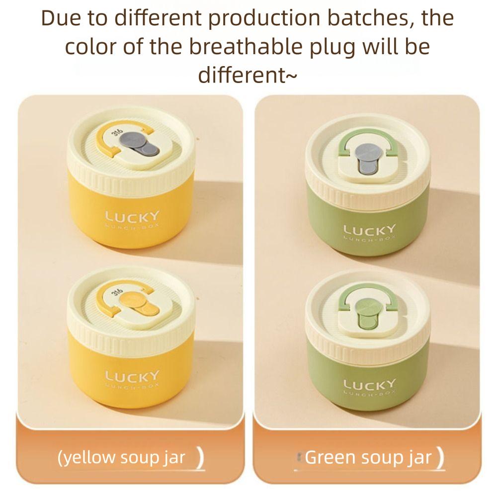 Double Layer Thermal Lunch Box Stackable Soup Bowl Food Container Office Worker