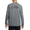 Nike Icon Dri-Fit Breathable Quick-Dry Soft Lightweight Pullover Long Sleeve T-Shirt Men Tops Smoke-Gray Black FZ0671-084