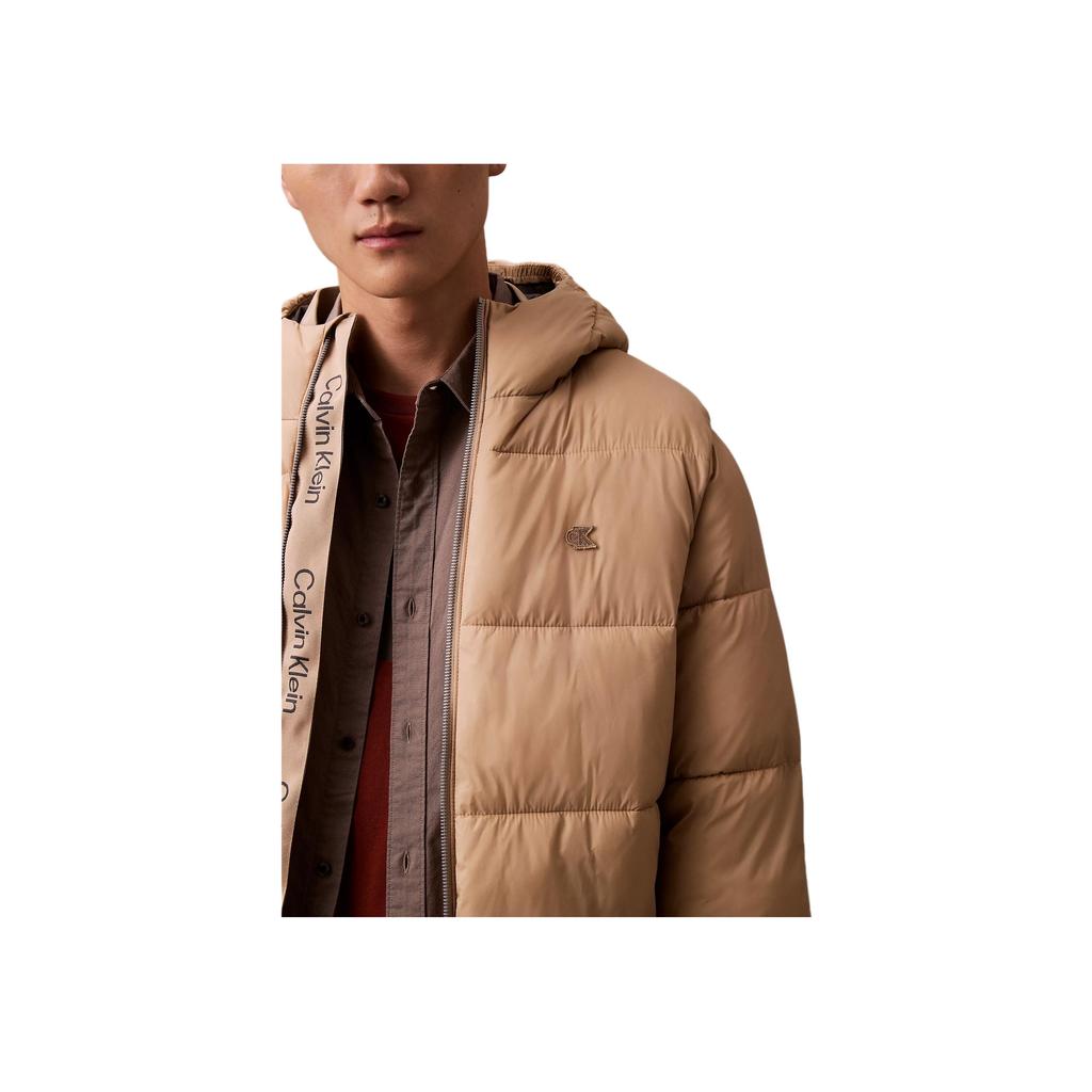 Calvin Klein Comfortable Casual Minimalist Long Sleeve Cotton Jacket Men Jackets Khaki 40EM193-200