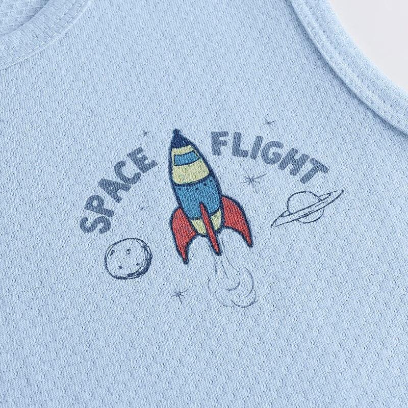 Three Guns Kids' Soft Cotton Mesh Round Neck Vest