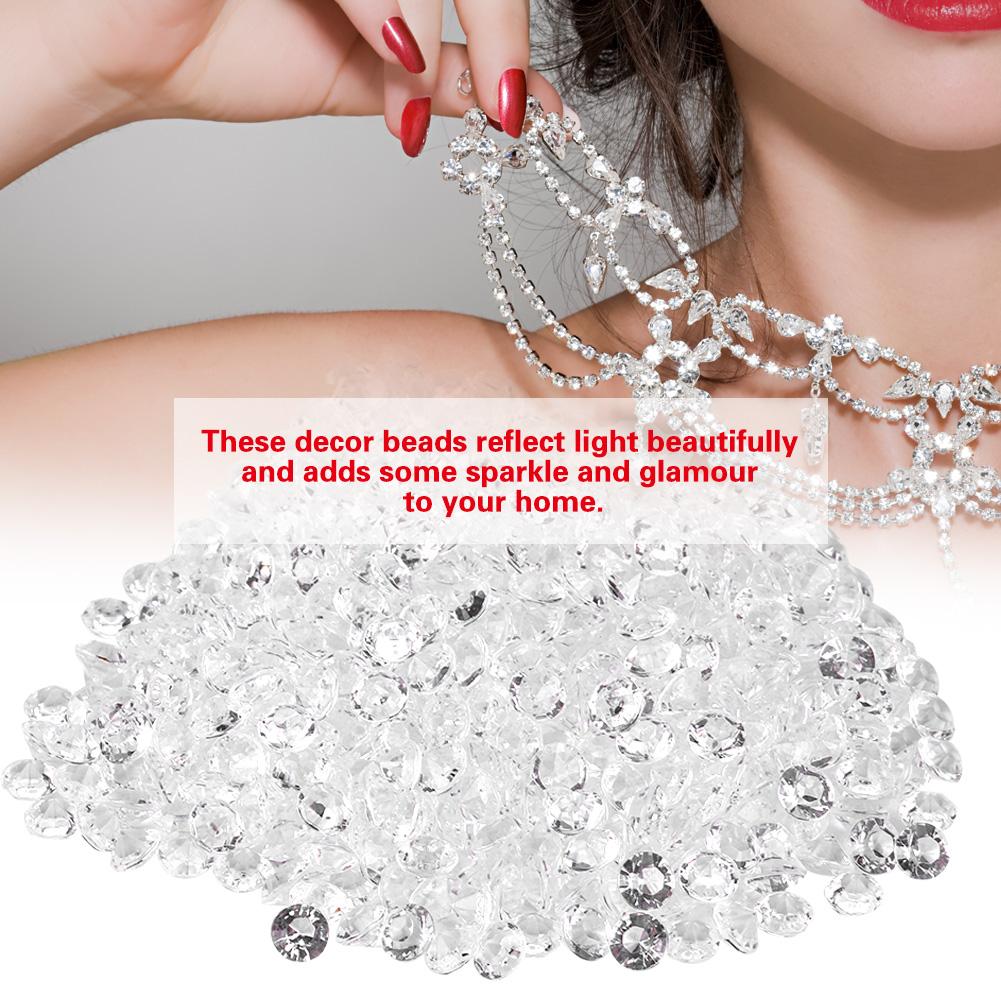 Transparente Acrylperlen Hochzeitsfeier DIY Ornament Schöne Accessoires Dekor(6mm 2000 Stück)