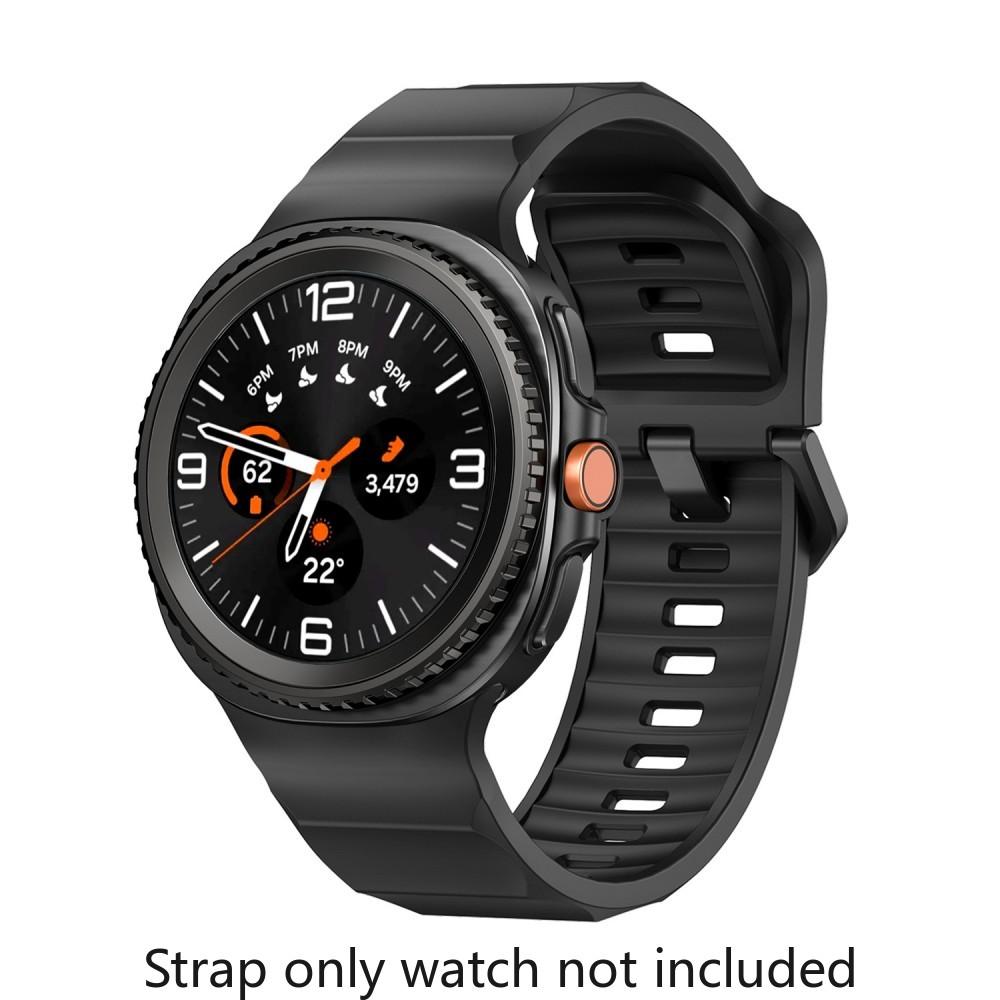 

Sport Wristbands For Samsung Galaxy Watch8 Classic 46mm Soft Silicone Strap For Samsung Galaxy Watch 8 40/44mm Bracelet Correa For Galaxy Watch 8 40mm чорний