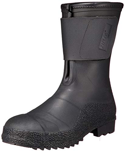 CO-COS nobuoka HG-956 Safety Boots with Toe Cap, ZIPLOA Magic Toe Cap, Steel Toe Cap, Men s, Black, Sizes 26.5-27.0 cm