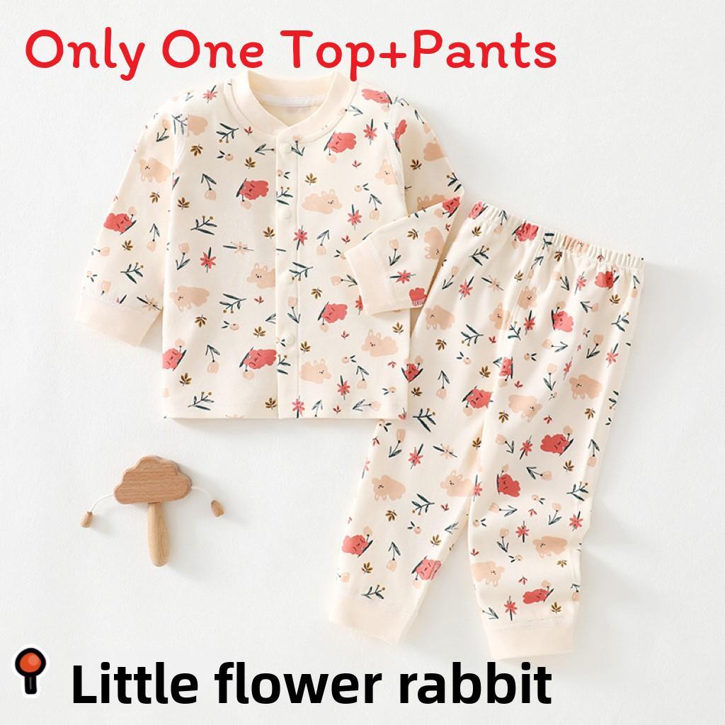 Baby Boys Girls Cotton Pajama Sets With Antibacterial Fabric For Newborns