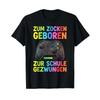 Gamer Slogan Born To Play T Shirt Vintage Washed Comfortable Top For Everyday Wear Stretched Stylish Versatile Breathable