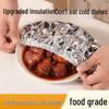 Dining Table Food Warming Cover - Food-Grade Aluminum Foil Insulated Heat Retention Fresh-Keeping Film.