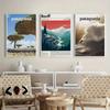 1pc Retro Travel Nature Adventure Art Scenic Canvas Wall Print Vintage Mountain Poster Outdoors Explorer Decor Fashion Magazine