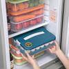 Aufbewahrung für die Küche, stapelbarer Eierhalter, Aufbewahrungsbox, automatischer Roll-Kühlschrank-Eier-Organizer, Eierablagebehälter mit großer Kapazität
