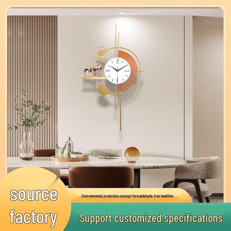 Luxury Nordic Minimalist Wall Clock - Stylish Living Room Decor & Fashionable Home Accent