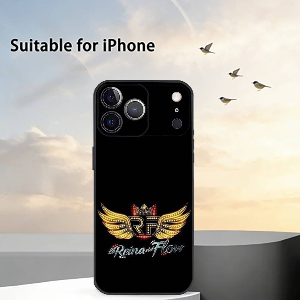 La-La Reina Del Flow Handyhülle Für iPhone 17, 16,15,14,13,12,11 Plus,Pro Max, Andere Weiche Schwarze Abdeckung