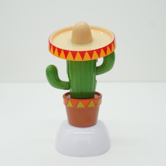 Op Zonne-energie Dansende Cactus Auto-ornament, Grappige Automobiele Interieurdecoratie, Zwaaiend Geanimeerd Cactusbeeldje voor Voertuigen, Woondecoratie