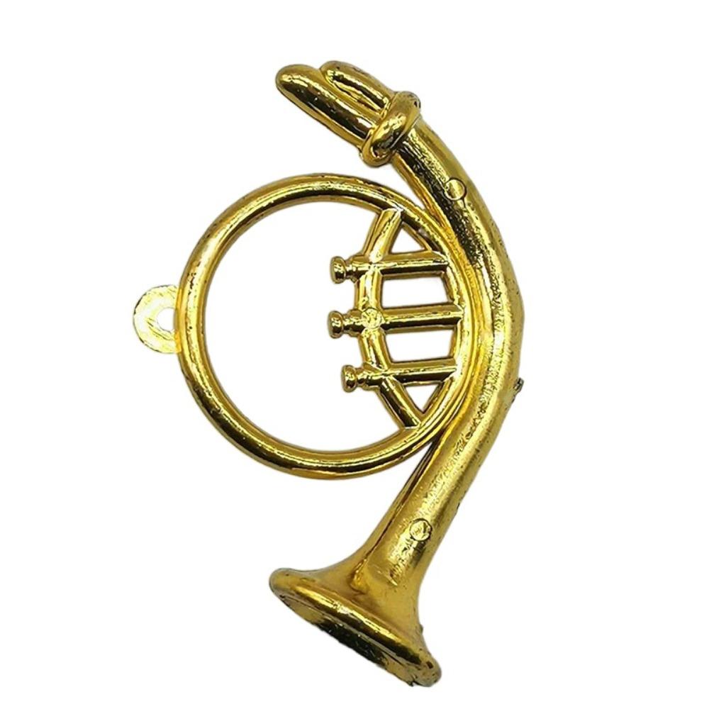 Saxophone Plastic Gold Musical Instrument Miniature Model Dollhouse Mini Musical  Scene Accessories