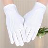 Guanti Formali Bianchi in Cotone, Guanti Traspiranti per Parate e Cerimonie per Uomo e Donna