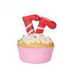 Christmas Decorations, Santa Claus Snowman Resin Cake Figurine, Home Tabletop Decoration