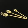 Gold Western Geschirr Geschirr Dessert Messer Gabel Kaffee Löffel Teelöffel Stahl Besteck Set Edelstahl Hause Abendessen Set