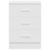 Nightstand White 38 x 35 x 56 cm Engineered Wood