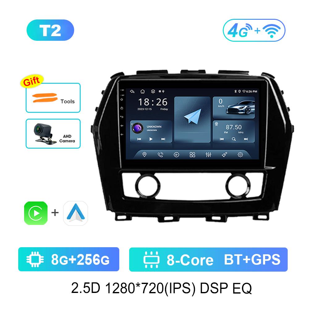 DSP Stereo Navigation GPS Android OS 9'' for Nissan Maxima A36 2015 - 2020 BT Car Radio Multimedia Player WiFi Touch Screen 4G