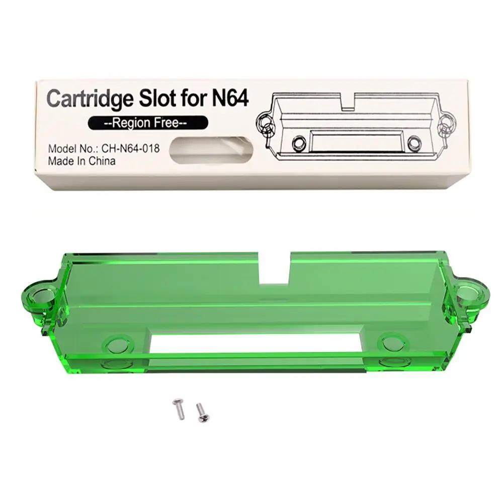 

Универсальный слот для игровых картриджей без региональной привязки для игр США и Японии N64, прочный кейс-адаптер для Nintendo 64 зелёный