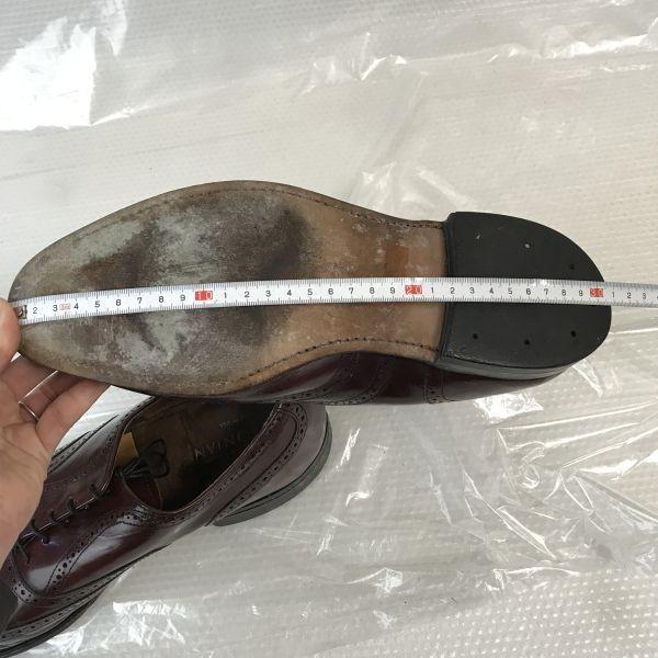 90s? USA Made/BOSTONIAN/Goodyear Welt Leather Full Brogue Wingtip Shoes/10.5D/28.0-28.5/Brown/(USED)