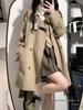 Women's Trench Coat - Small, Medium-Long or Short, Thickened, Korean & British Style for Spring & Autumn 2025.