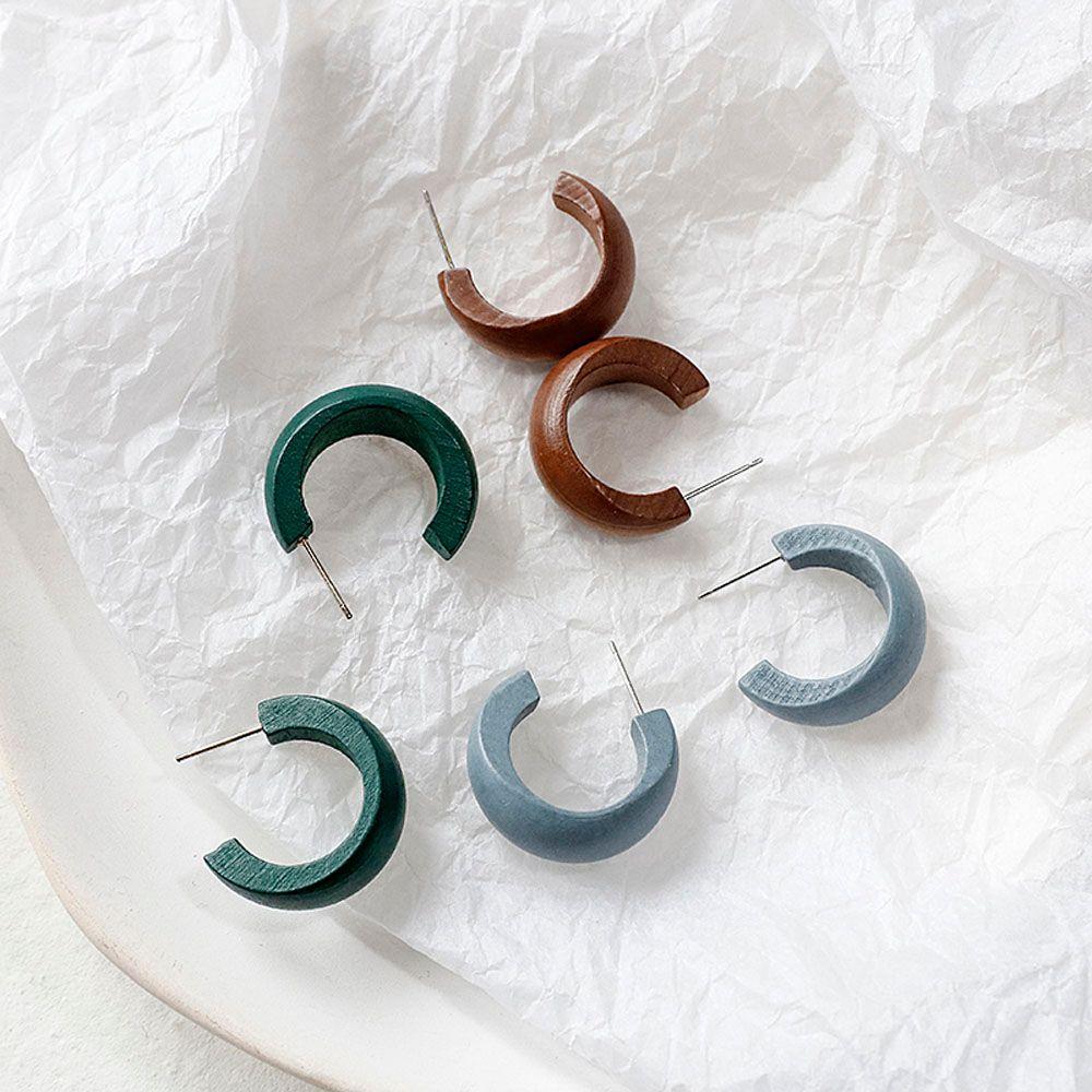 Big Circle Statement Moon C Shape Party Jewelry Hoop Earrings Fashion Accessories Dangle Earrings