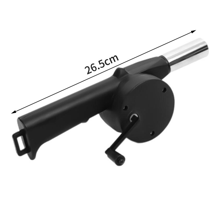Outdoor Barbecue Fan Hand-Cranked Air Blower Portable Bbq Grill Fire Bellows Tools Picnic Camping Accessories Simple and Sophist