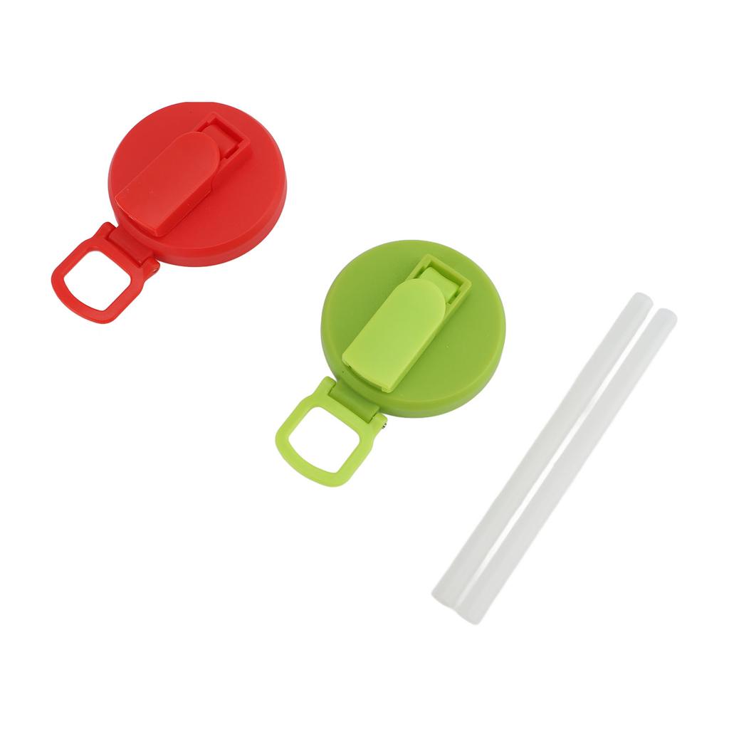 2PCS Soda Can Covers with Straw Leakproof Airtight Seal Reusable Plastic Drink Beverages Cans Lid for Home Travel