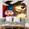 1PC Pink Flowers Sweetheart And Bear K-pop Music Group Tapestry Accessories for Bedroom,Livingroom, Dormitory Room Wall Decor Fan Birthday Gifts