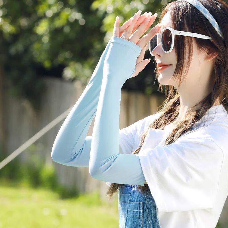 JINGRUIXIANG Ice Silk UV Protection Cooling Sleeves