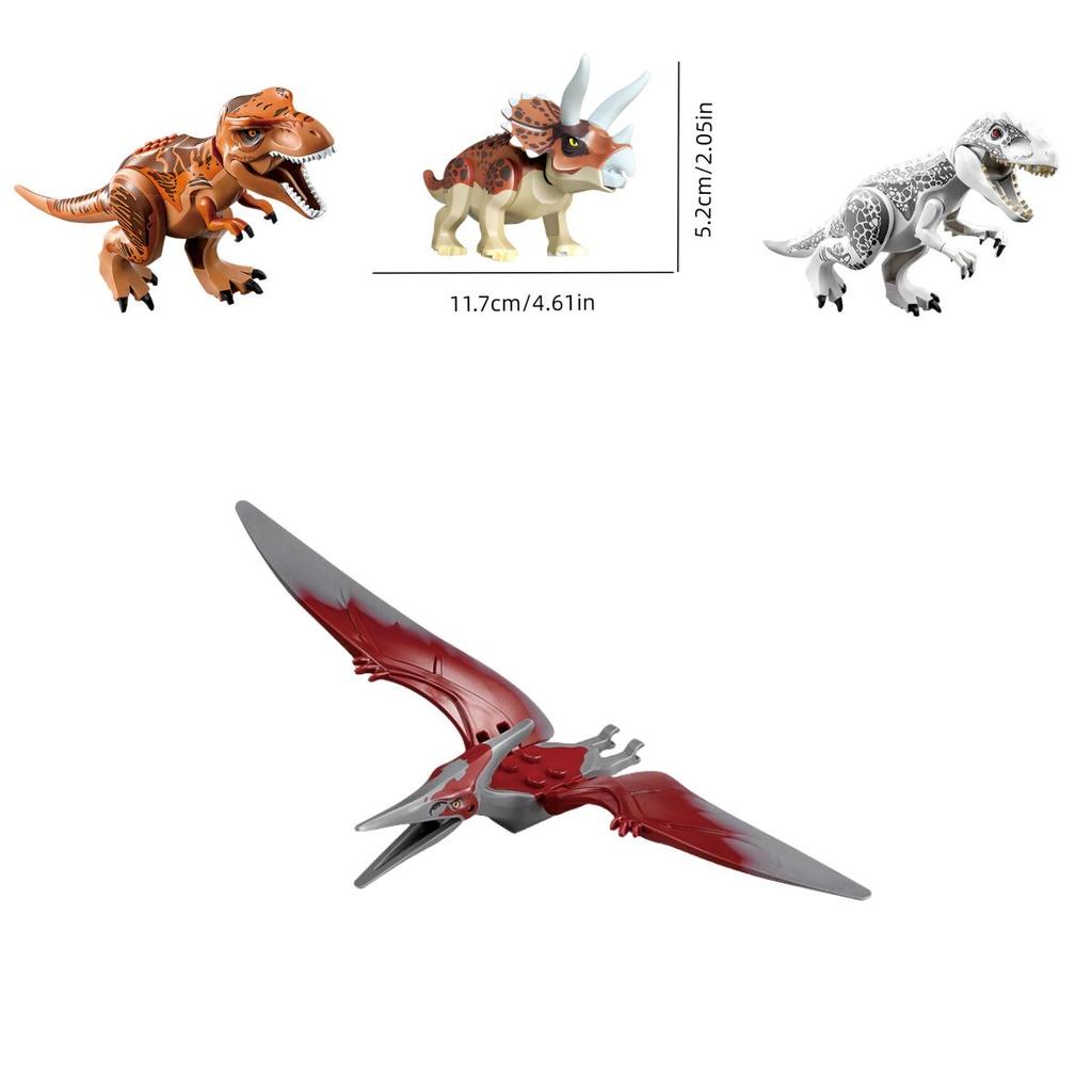 77001 DIY Dinosaurier-Montage Tyrannosaurus Rex Kleine Bausteine Spielzeugset für Jungen