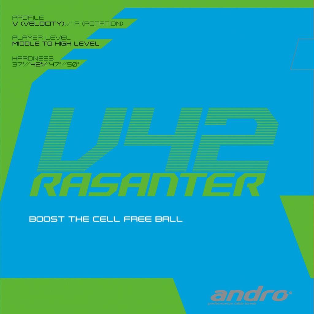 andro Table Tennis Rubber Lazanter V42 112290 Red ULTRA MAX (RD)