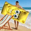 Yellow Cartoon Face Beach Towel Beach Towel Quick-drying for Travel Outdoor Sports Jogging Beach and Swimming