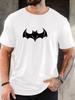 Unisex Retro Distressed Bat Pattern Graphic Crew Neck Short Sleeve Oversized Loose Casual Summer Streetwear Daily Basic Soft Tee