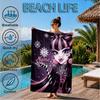 Custom Name Monster High Winter Fantasy Beach Towel Microfiber Beach Towel, Lightweight and Quick-Dry, for Summer Travel, Swimming Pool Gift