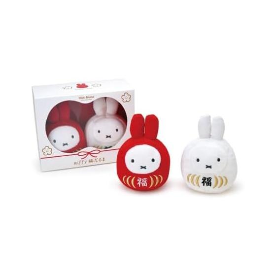 Sekiguchi Dick Bruna Miffy Miffy Lucky Daruma набор плюшевых игрушек красного и белого цвета