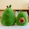 35cm Beliebte Avocado Capibara Puppe Weiches Avocado Haus Wasserschwein Kombination Puppe als Geburtstags- und Weihnachtsgeschenk