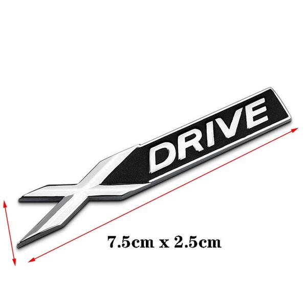 

1PC Car 3D Metal Stickers and Decals E S X DRIVE XDRIVE SDRIVE EDRIVE for X1 X3 X5 E70 X6 E71 E39 E46 E60 E87 XDRIVE