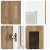 Highboard FLORIN Artisan Oak 60 x 35 x 182 cm Particleboard