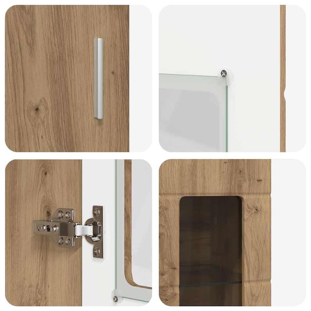 Highboard FLORIN Artisan Oak 60 x 35 x 182 cm Particleboard