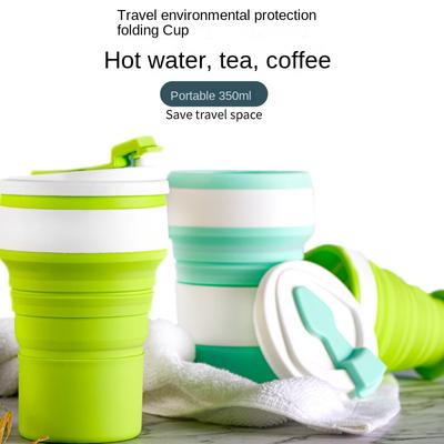 Creative Sports Folding Bottle Silicone Folding Cups Folding Bottle Folding Adjustable Cup Coffee Cup Outdoor Portable Water Cup