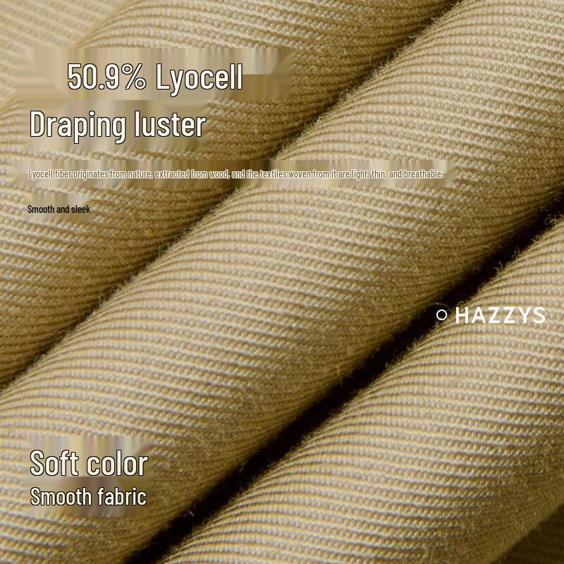 HA.ZZYS Women's 2025 Spring PHIZ Double-Breasted Trench Coat