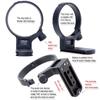 iShoot Metal Lens Support Lens Bracket Tripod Camera Tripod Mount Compatible with Tamron Di III VC VXD Bottom Quick Release Plate with Compatible with