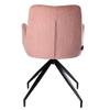 ERIM swivel chair upholstered in beige fabric