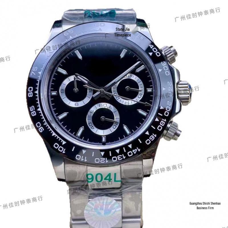 Rolex Daytona 40mm Diamond-Inlaid Multifunctional Automatic Mechanical Men's Watch.
