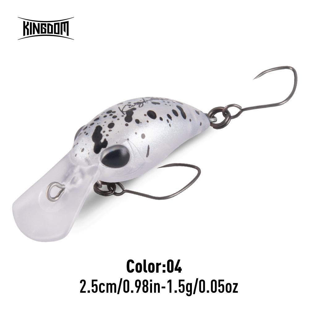 Kingdom Mikro Crank Minnow Rybářská Návnada 1.5g/25mm 3.2g/32mm Plovoucí Tvrdá Návnada ABS Rybářské Potřeby Umělé Tvrdé Návnady Crankbaity Potřeby Wobblery